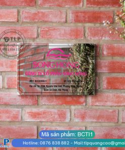 Alternative view of Biển tên công ty inox bạc gương – Mã BCTIB2
