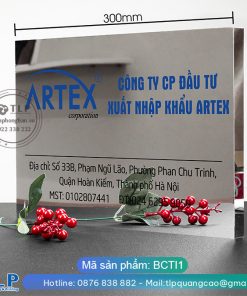 Alternative view of Biển công ty inox bạc xước - Mã BCTIB1