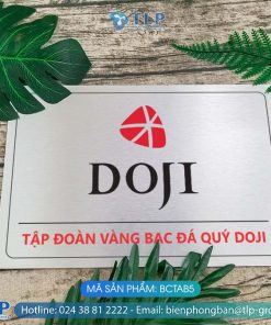 Biển tên công ty Alu bạc xước - Mã sản phẩm BCTAB5
