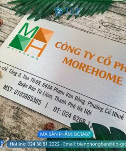 Biển tên công ty Alu bạc xước - Mã sản phẩm BCTAB7