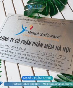 Biển tên công ty inox bạc - Mã sản phẩm BCTIB2