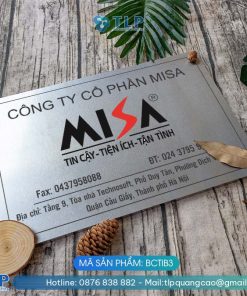 Biển tên công ty inox bạc - Mã sản phẩm BCTIB3