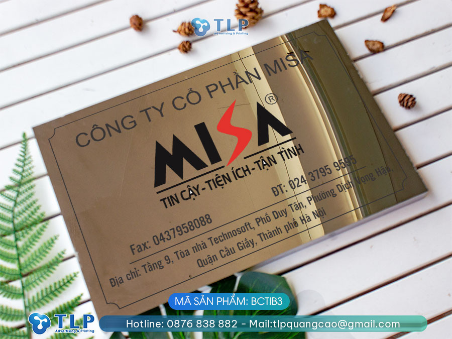 Biển tên công ty inox bạc - Mã sản phẩm BCTIB3 - Ảnh 5