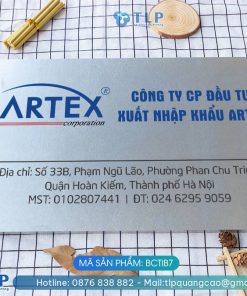 Biển tên công ty inox bạc - Mã sản phẩm BCTIB7