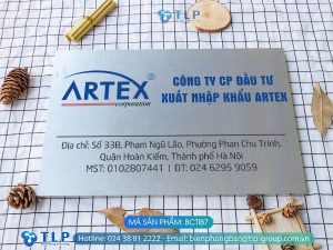 Biển tên công ty inox bạc - Mã sản phẩm BCTIB7