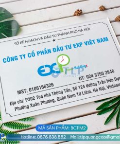 Biển tên công ty mica - Mã sản phẩm BCTIM2