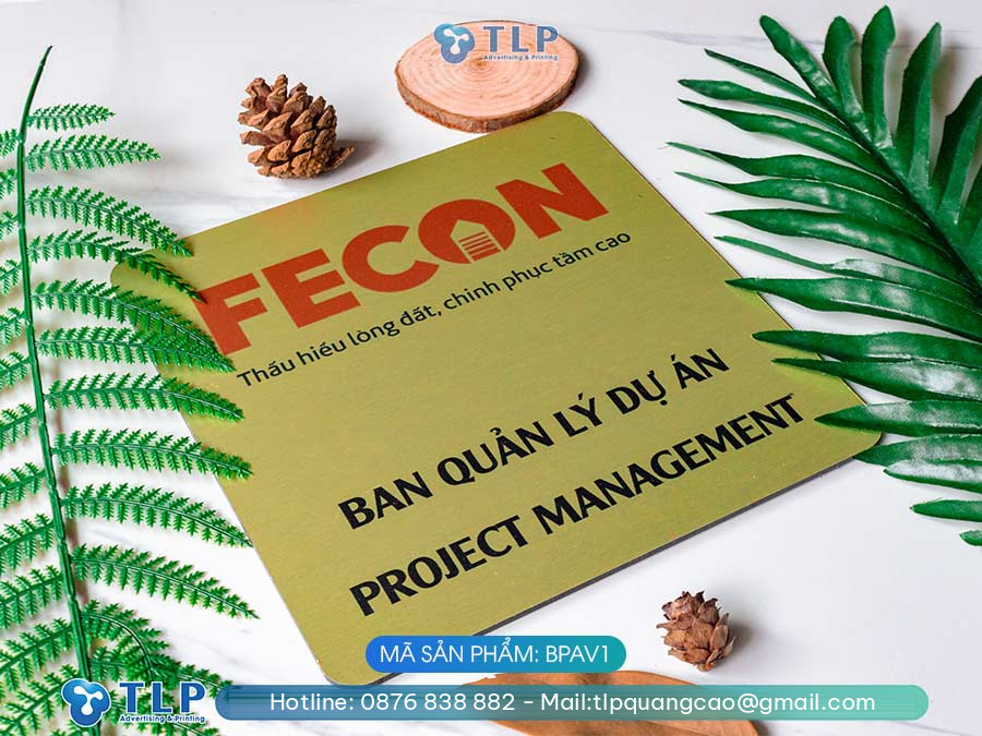 Biển tên phòng Alu vàng - Mã sản phẩm BPAV1 - Ảnh 6