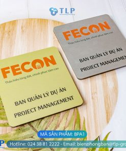 Biển tên phòng Alu đế Mica - Mã sản phẩm BPA1