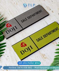 Biển tên phòng Alu đế Mica - Mã sản phẩm BPA3