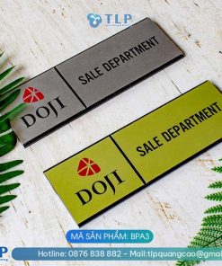 Biển tên phòng Alu đế Mica - Mã sản phẩm BPA3