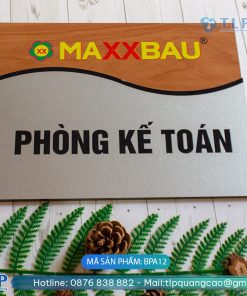 Biển phòng ban chất liệu Alu - Mã sản phẩm BPA12