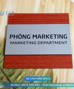 Biển phòng ban chất liệu Alu - Mã sản phẩm BPA14