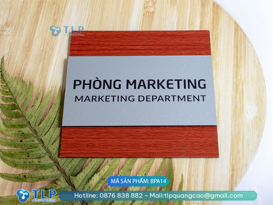 Biển phòng ban chất liệu Alu - Mã sản phẩm BPA14