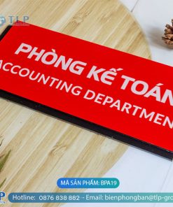 Biển phòng ban chất liệu Alu - Mã sản phẩm BPA19