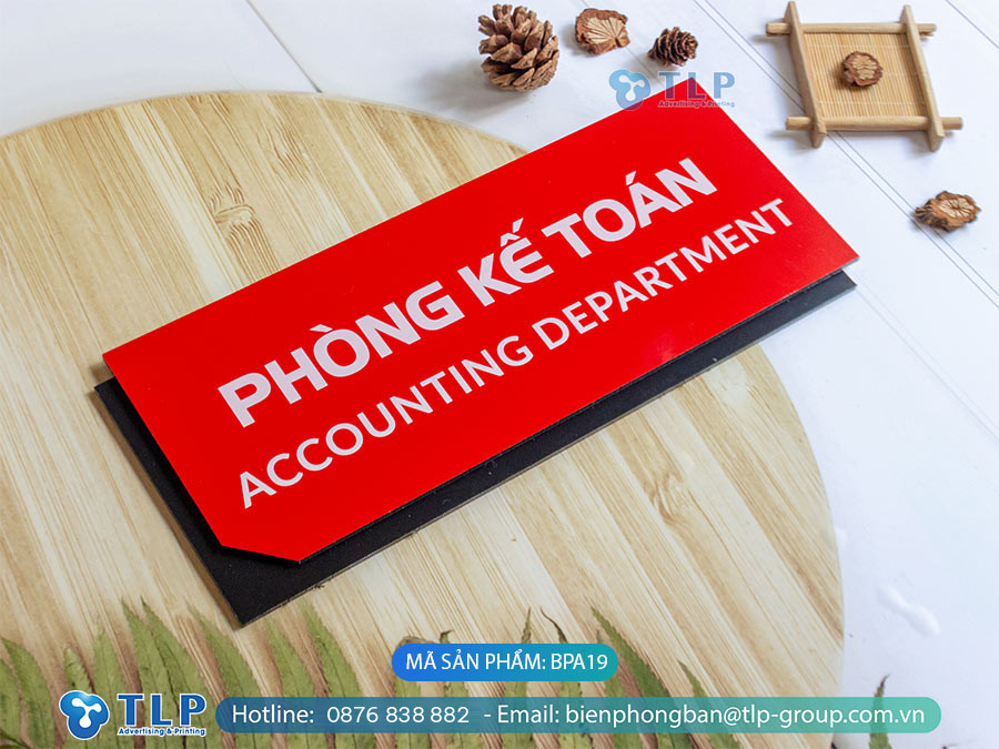 Biển phòng ban chất liệu Alu - Mã sản phẩm BPA19 - Ảnh 6