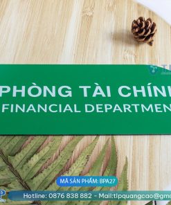 Biển phòng ban chất liệu Alu - Mã sản phẩm BPA27