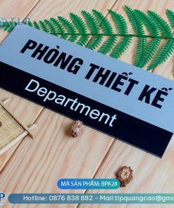 Biển phòng ban chất liệu Alu - Mã sản phẩm BPA28