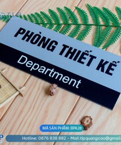 Biển phòng ban chất liệu Alu - Mã sản phẩm BPA28