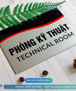 Biển phòng ban chất liệu Alu - Mã sản phẩm BPA29