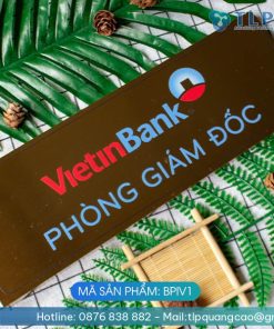 Biển tên phòng inox vàng - Mã sản phẩm BPIV1