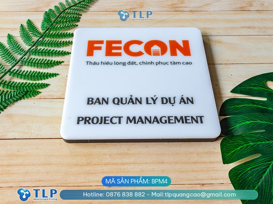 Biển tên phòng mica - Mã sản phẩm BPM4 - Ảnh 4