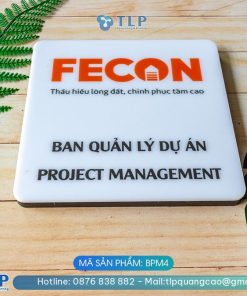 Biển tên phòng mica - Mã sản phẩm BPM4