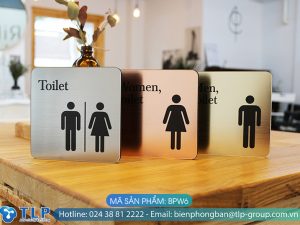 Biển tên phòng WC, nhà vệ sinh - Mã sản phẩm BPW6