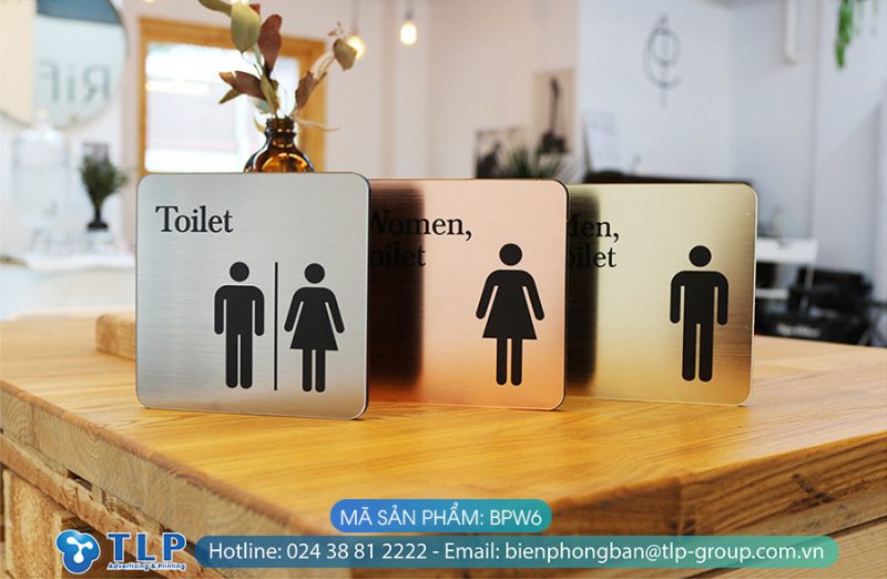 Biển tên phòng WC, nhà vệ sinh - Mã sản phẩm BPW6