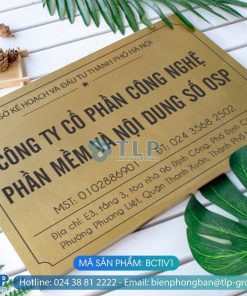 Biển tên công ty inox vàng- Mã sản phẩm BCTIV1