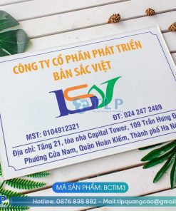 Biển tên công ty mica - Mã sản phẩm BCTIM3