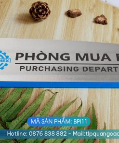 Biển phòng ban chất liệu Inox - Mã sản phẩm BPI11