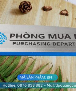 Biển phòng ban chất liệu Inox - Mã sản phẩm BPI11