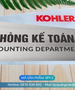 Biển phòng ban chất liệu Inox - Mã sản phẩm BPI13