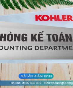 Biển phòng ban chất liệu Inox - Mã sản phẩm BPI13