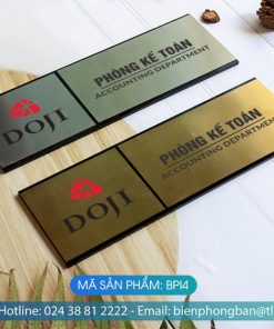 Biển phòng ban chất liệu Inox - Mã sản phẩm BPI4