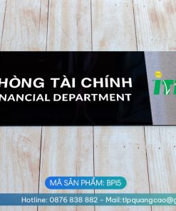 Biển phòng ban chất liệu Inox - Mã sản phẩm BPI5