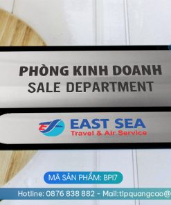 Biển phòng ban chất liệu Inox - Mã sản phẩm BPI7