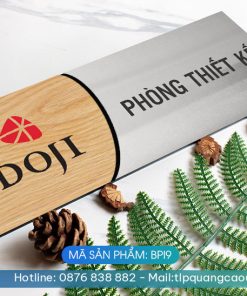 Biển phòng ban chất liệu Inox - Mã sản phẩm BPI9