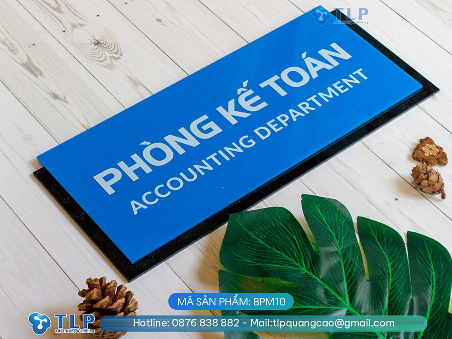 Biển phòng ban chất liệu mica - Mã sản phẩm BPM10 - Ảnh 4