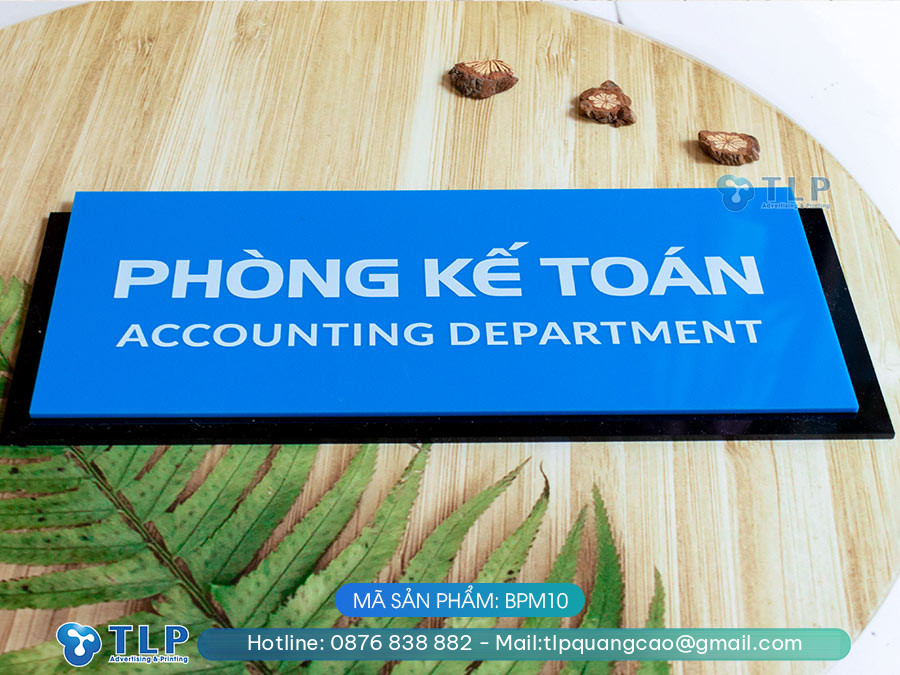 Biển phòng ban chất liệu mica - Mã sản phẩm BPM10 - Ảnh 6