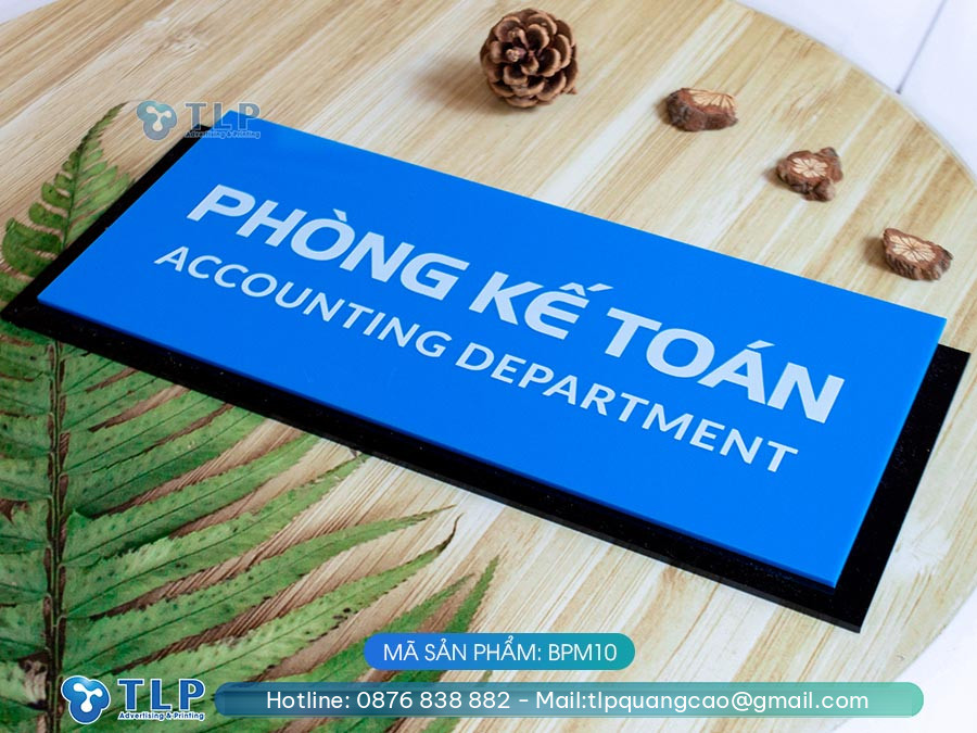 Biển phòng ban chất liệu mica - Mã sản phẩm BPM10 - Ảnh 5