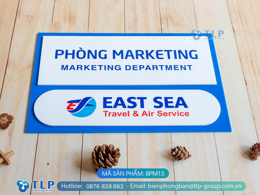 Biển phòng ban chất liệu mica - Mã sản phẩm BPM13 - Ảnh 3
