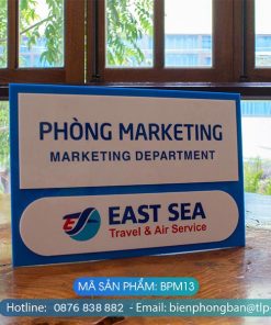 Biển phòng ban chất liệu mica - Mã sản phẩm BPM13