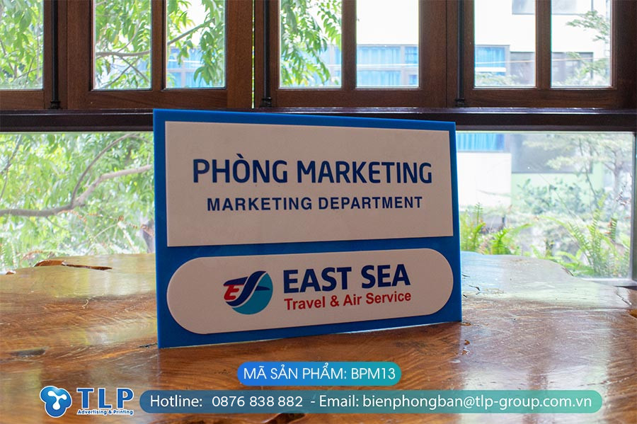 Biển phòng ban chất liệu mica - Mã sản phẩm BPM13
