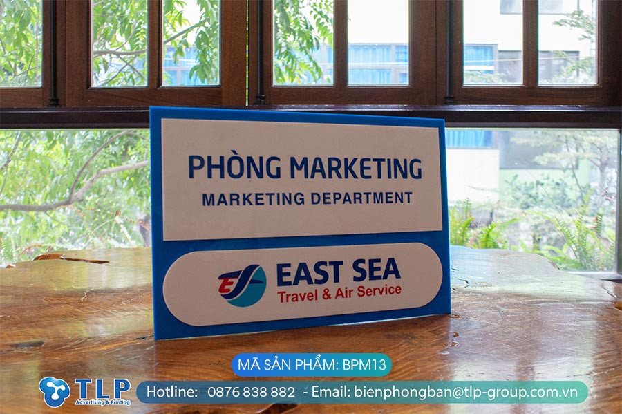 Biển phòng ban chất liệu mica - Mã sản phẩm BPM13