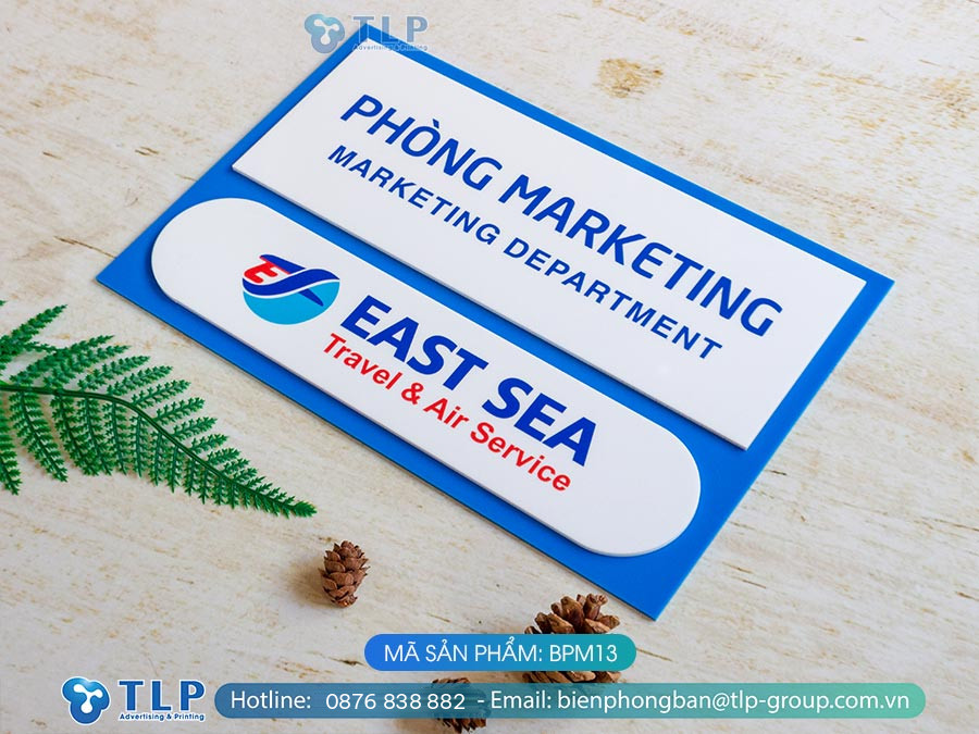 Biển phòng ban chất liệu mica - Mã sản phẩm BPM13 - Ảnh 5