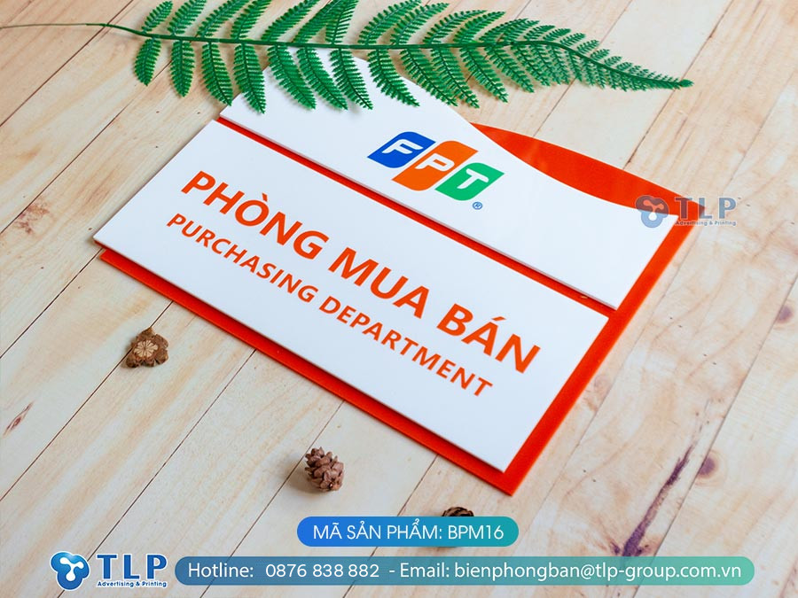 Biển phòng ban chất liệu mica - Mã sản phẩm BPM16 - Ảnh 4
