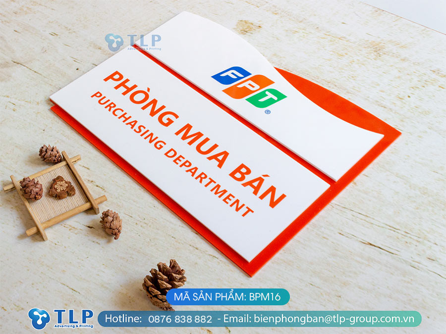 Biển phòng ban chất liệu mica - Mã sản phẩm BPM16 - Ảnh 6