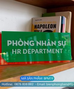 Biển phòng ban chất liệu Mica - Mã sản phẩm BPM19