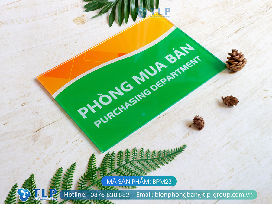 Biển phòng ban chất liệu Mica - Mã sản phẩm BPM23 - Ảnh 6
